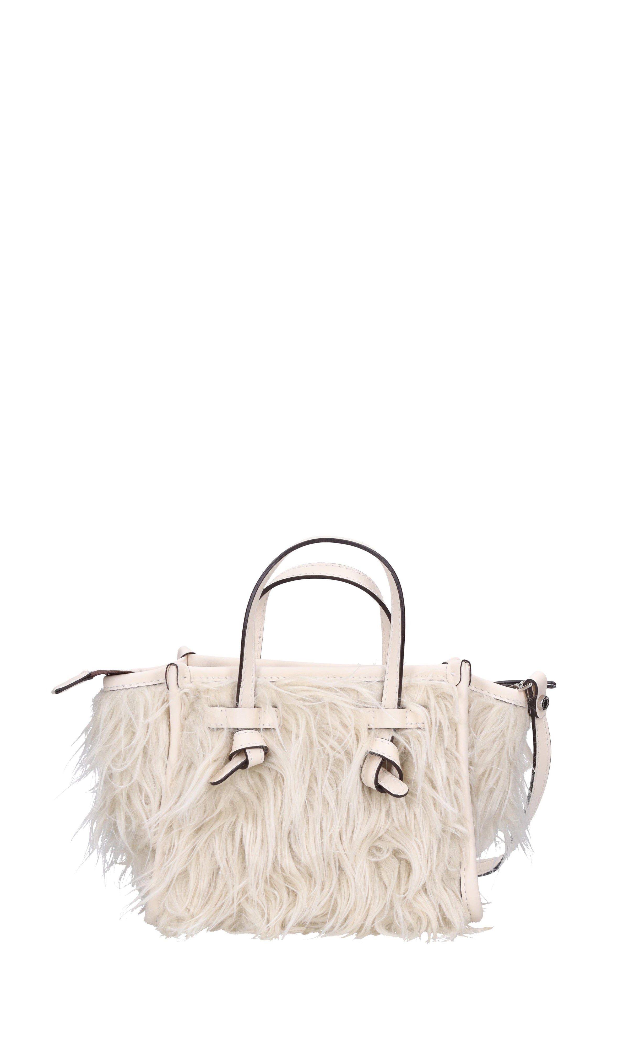 Borsa Miss Marcella in ecopelliccia e pelle 