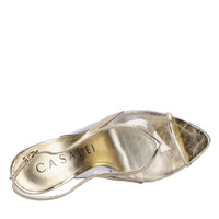 Sandali in pelle e plexy 