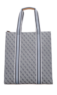 Borsa in ecopelle e tessuto 