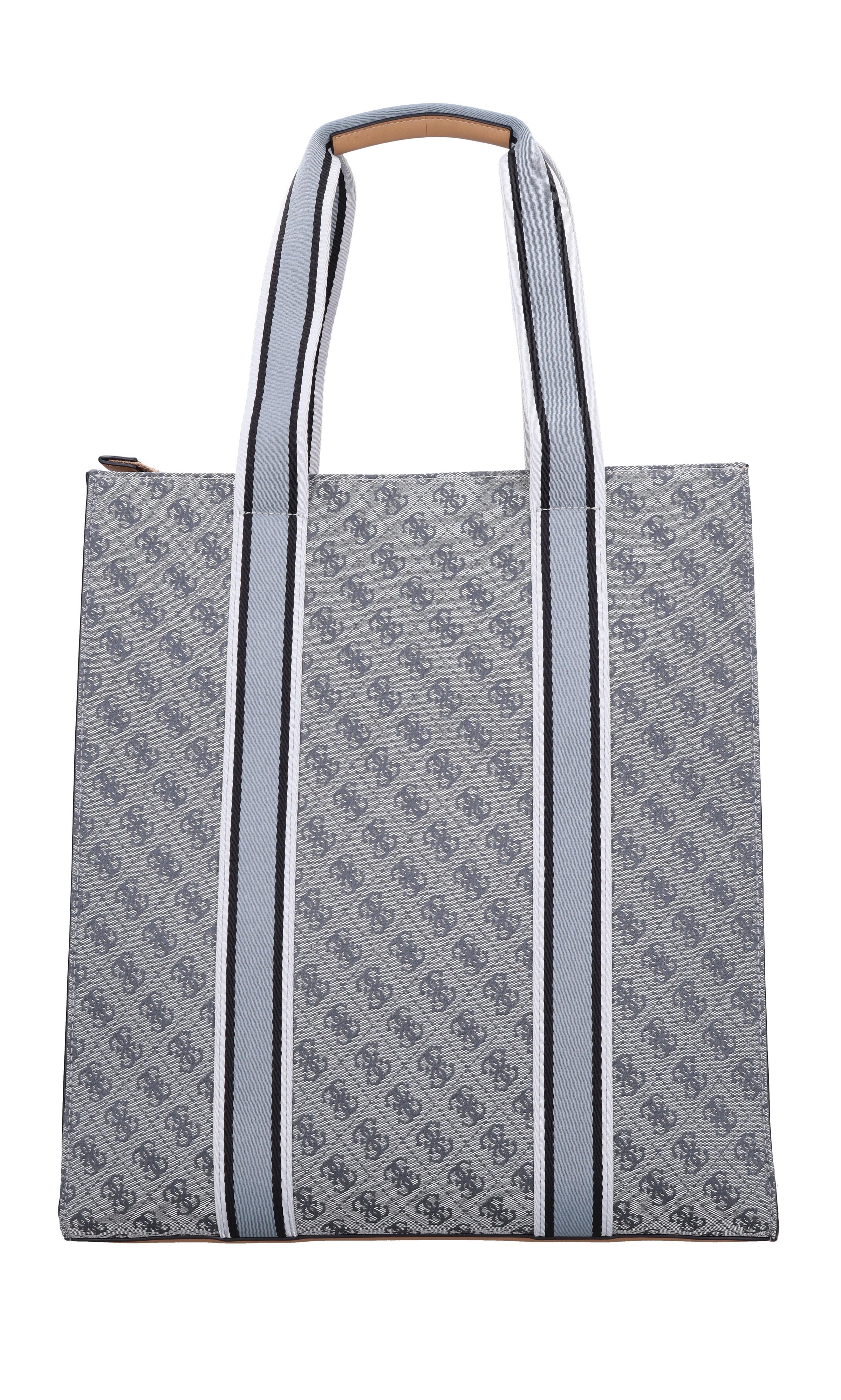 Borsa in ecopelle e tessuto 