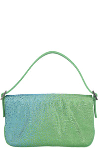 Borsa Habibi Satin in raso e strass 