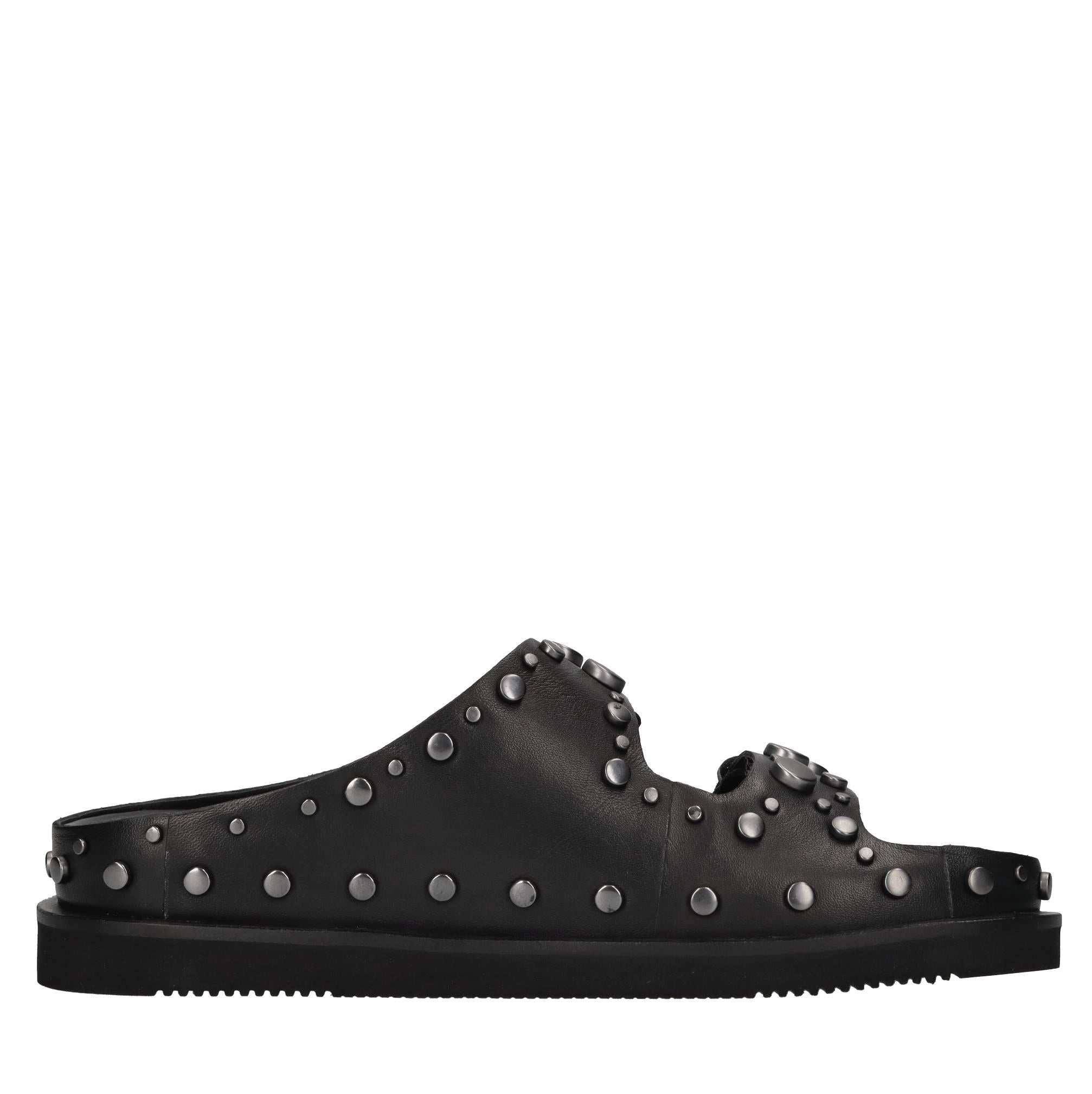 Mules in pelle 