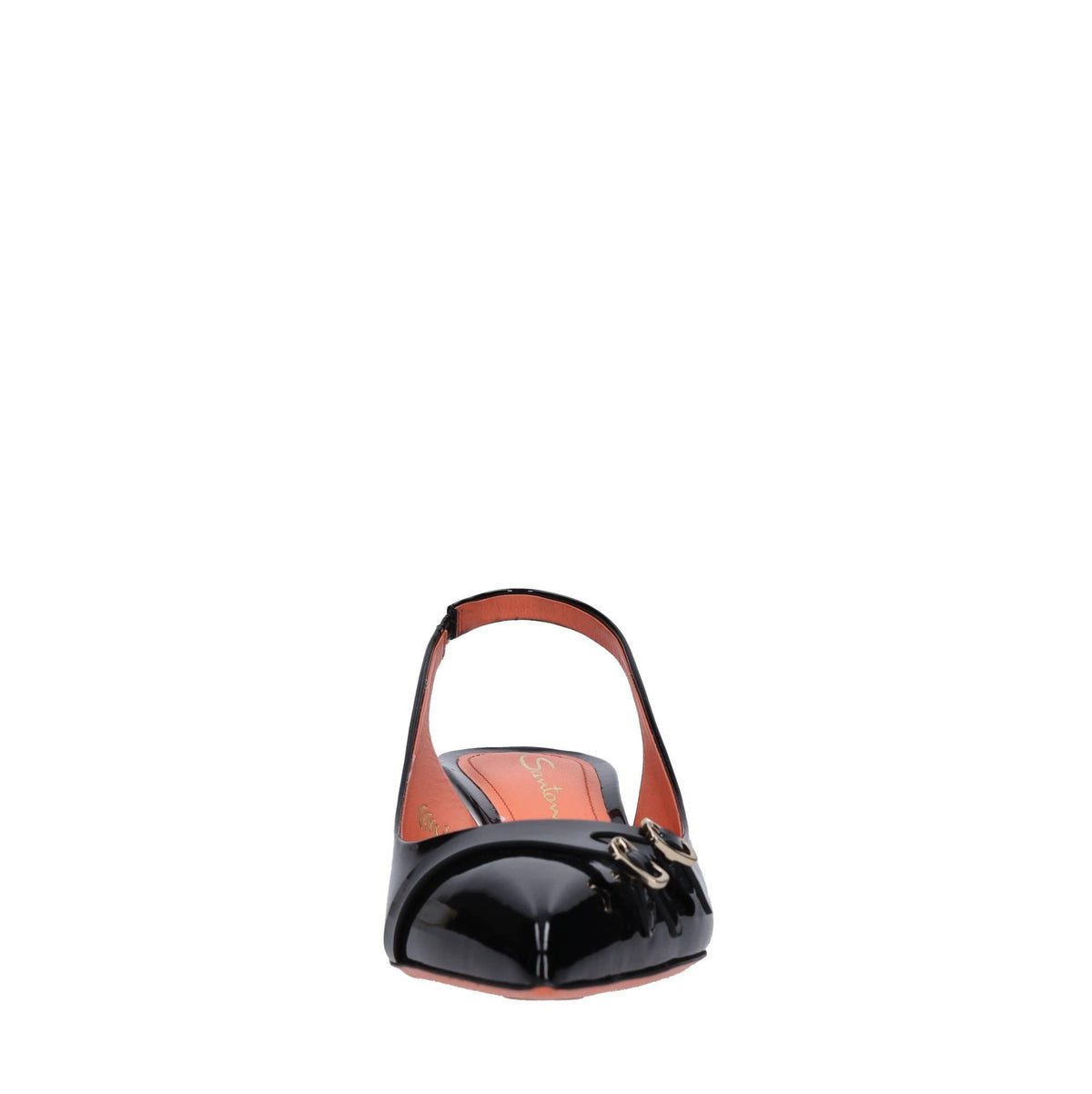 Décolleté slingback in pelle 