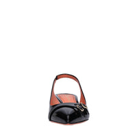 Décolleté slingback in pelle 