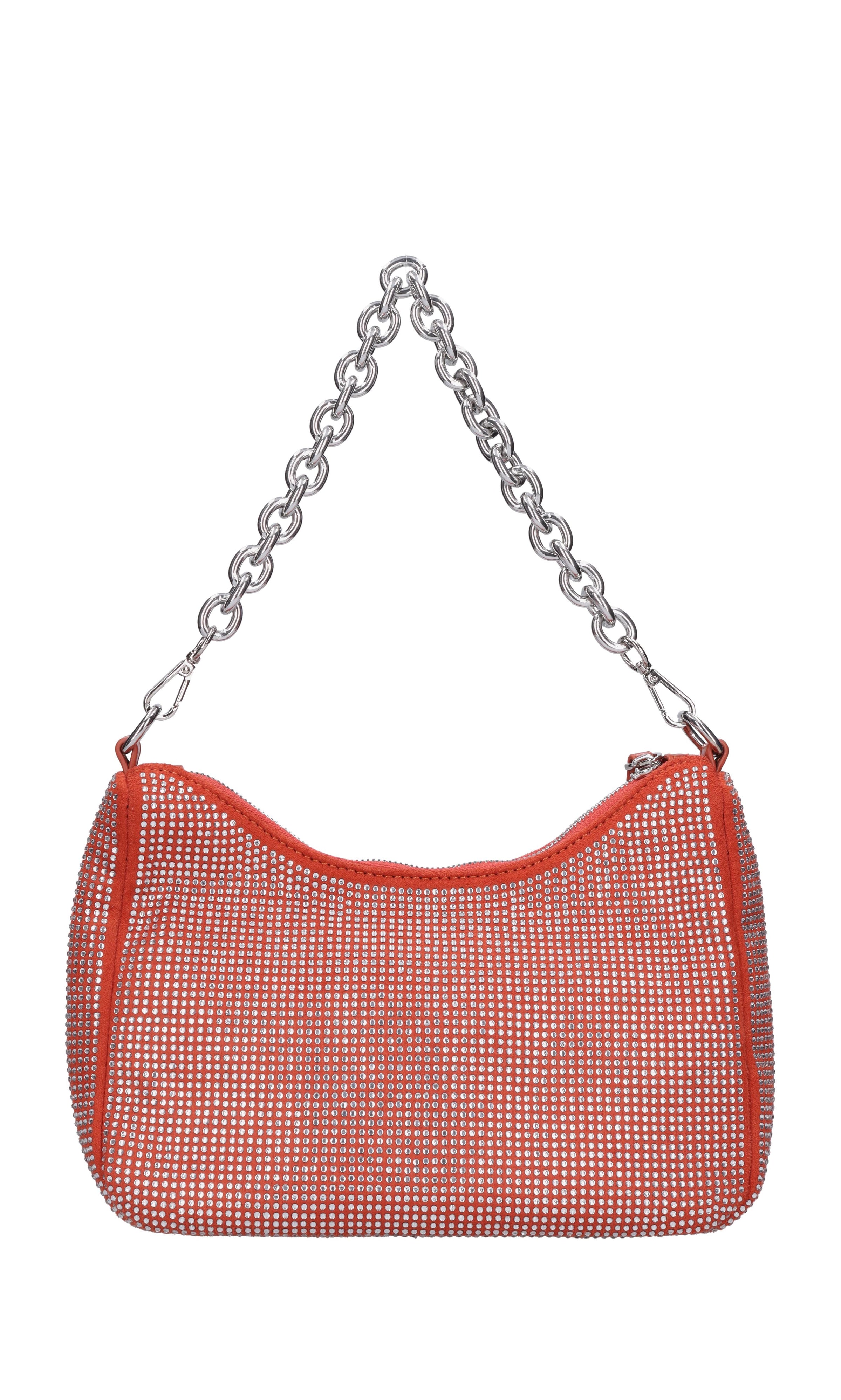 Borsa in ecopelle con strass 