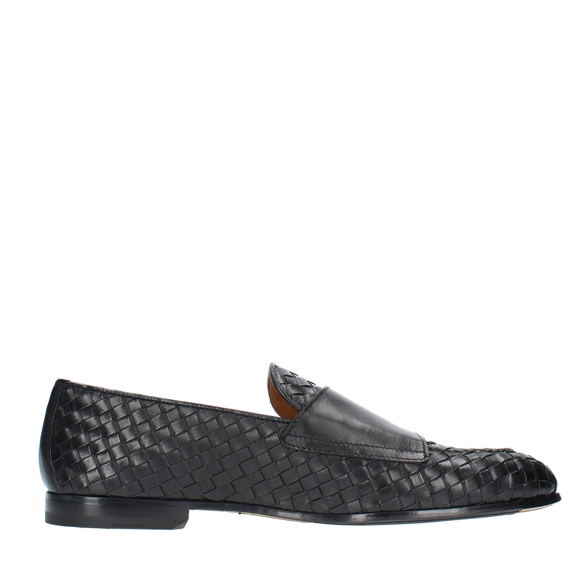 Mocassini doppia fibbia modello DU3154PANNUF195NN00  in pelle intrecciata 