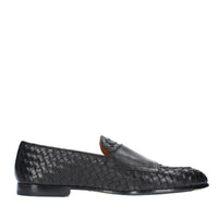 Mocassini doppia fibbia modello DU3154PANNUF195NN00  in pelle intrecciata 