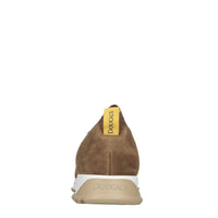 Slip-on in camoscio e tessuto 