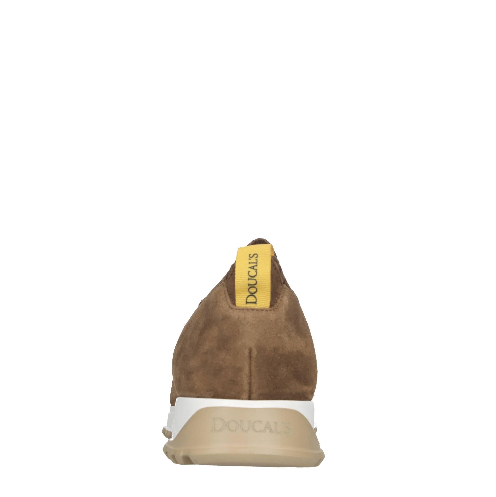 Slip-on in camoscio e tessuto 
