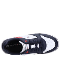 Sneakers in ecopelle e tessuto 