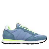 Sneakers in camoscio e tessuto 