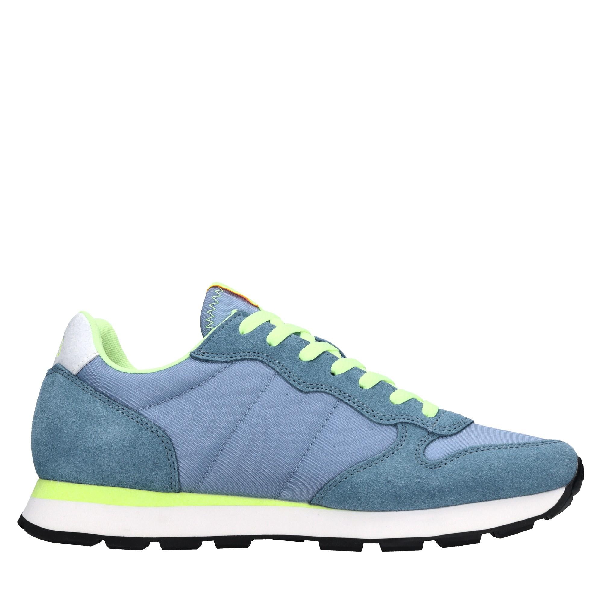 Sneakers in camoscio e tessuto 