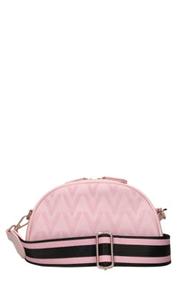 Borsa in ecopelle e tessuto 