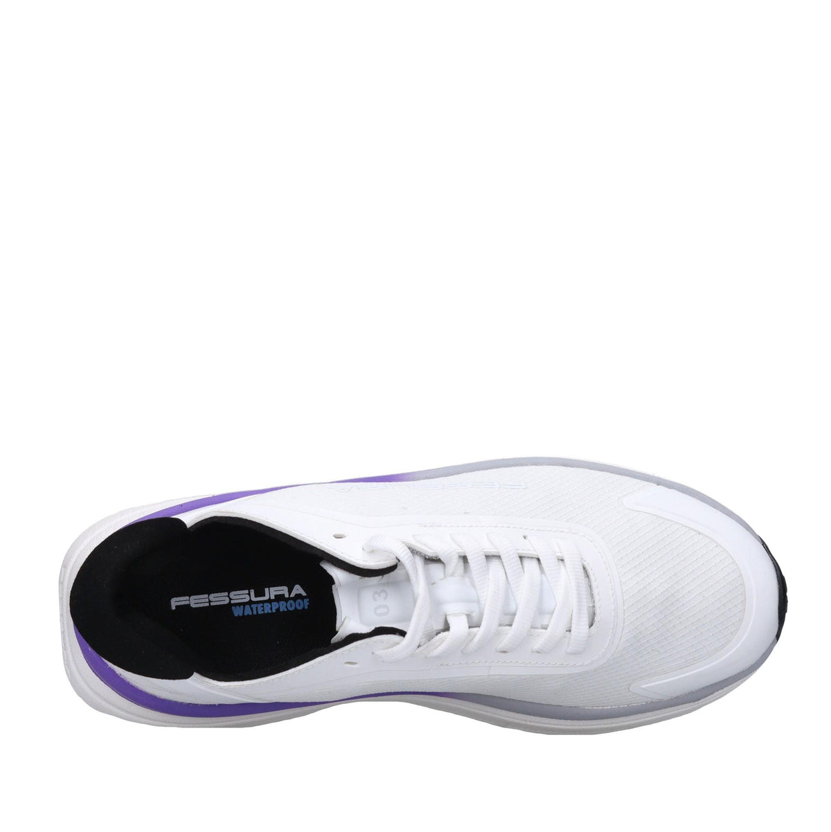 Sneakers in ecopelle e tessuto 