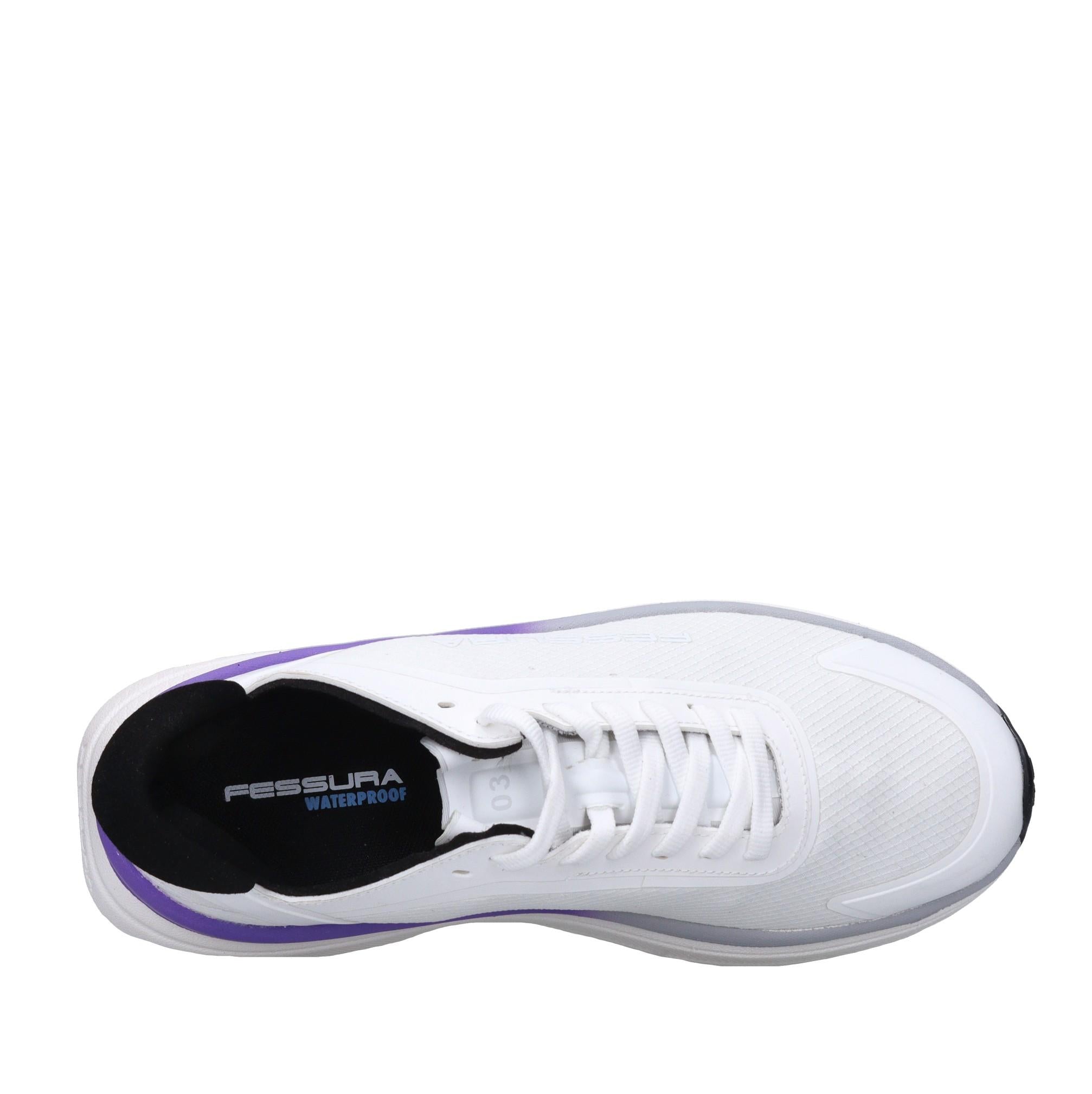 Sneakers in ecopelle e tessuto 