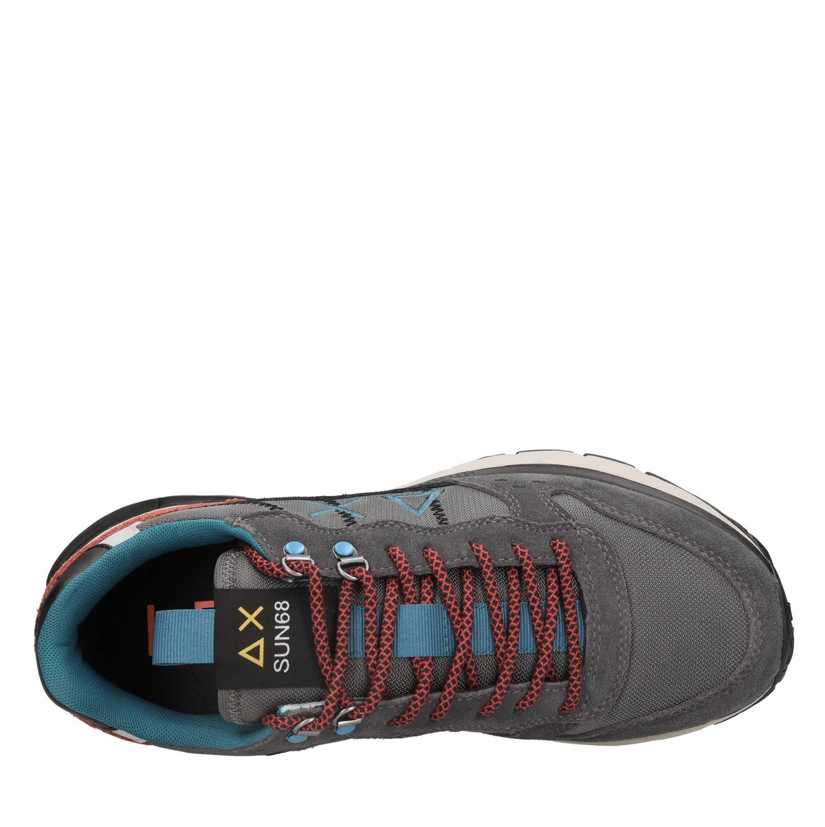 Sneakers modello Z44128 SUN68 in pelle scamosciata e tessuto traspirante 