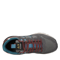 Sneakers modello Z44128 SUN68 in pelle scamosciata e tessuto traspirante 