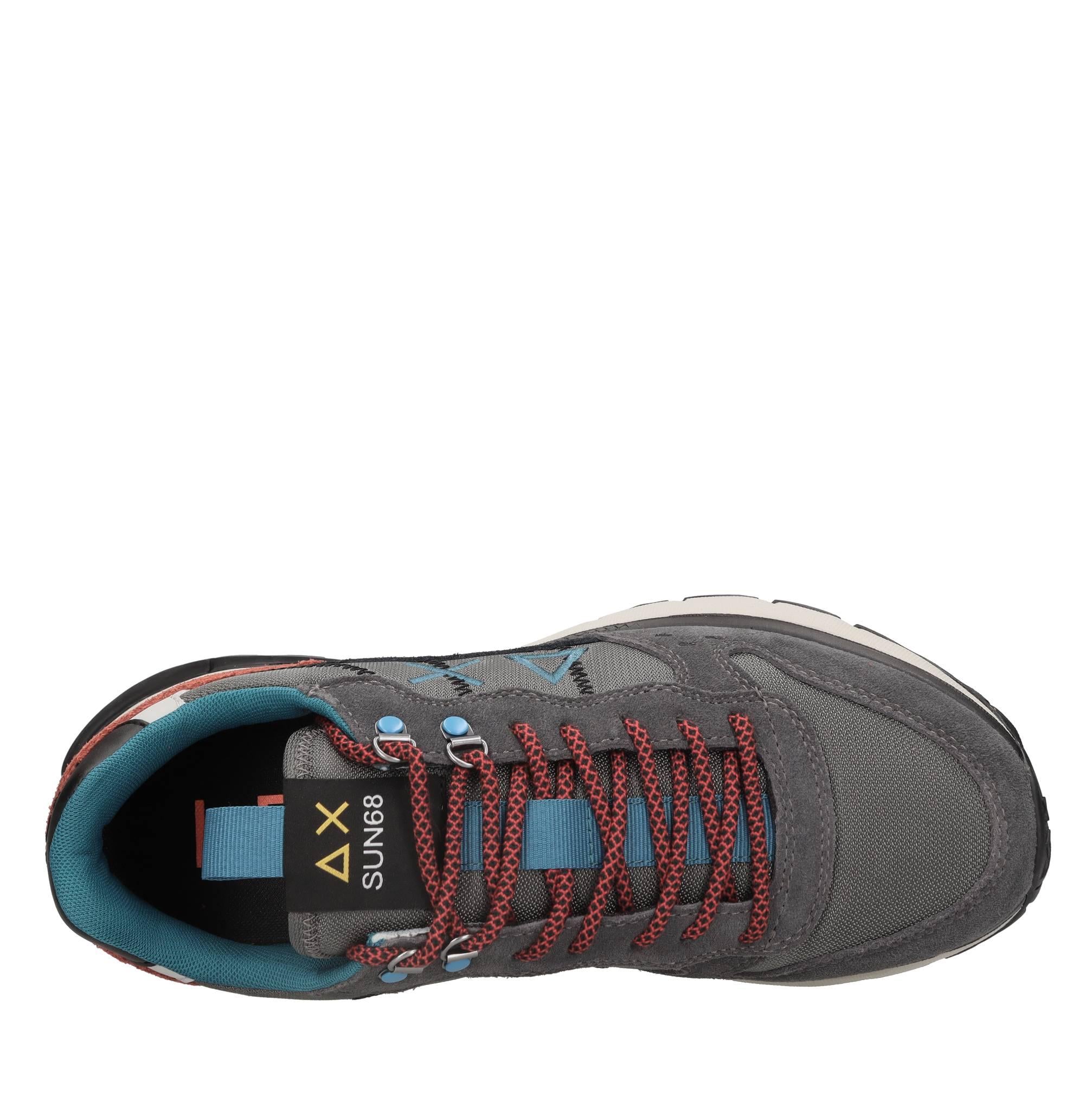 Sneakers modello Z44128 SUN68 in pelle scamosciata e tessuto traspirante 