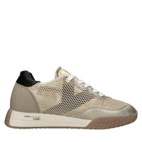 Sneakers in pelle ecopelle e tessuto 