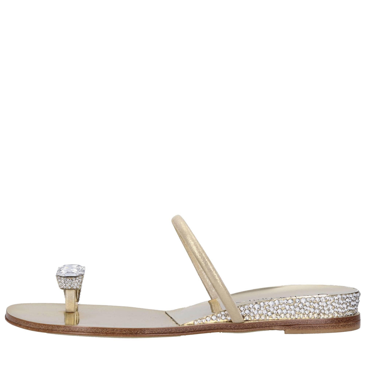 Mules in pelle e Swarovski 