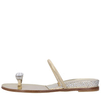 Mules in pelle e Swarovski 