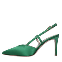 Décolleté slingback in raso 