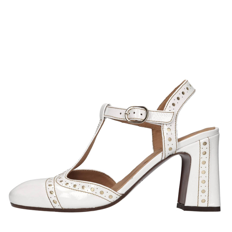 Décolleté slingback in pelle 