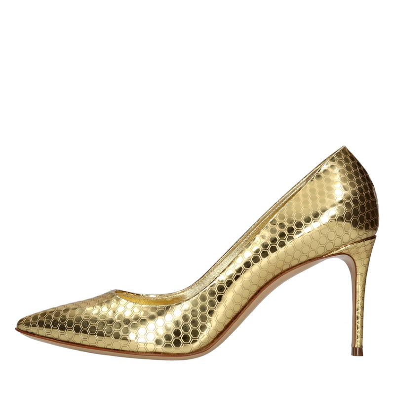 Décolleté in pelle 