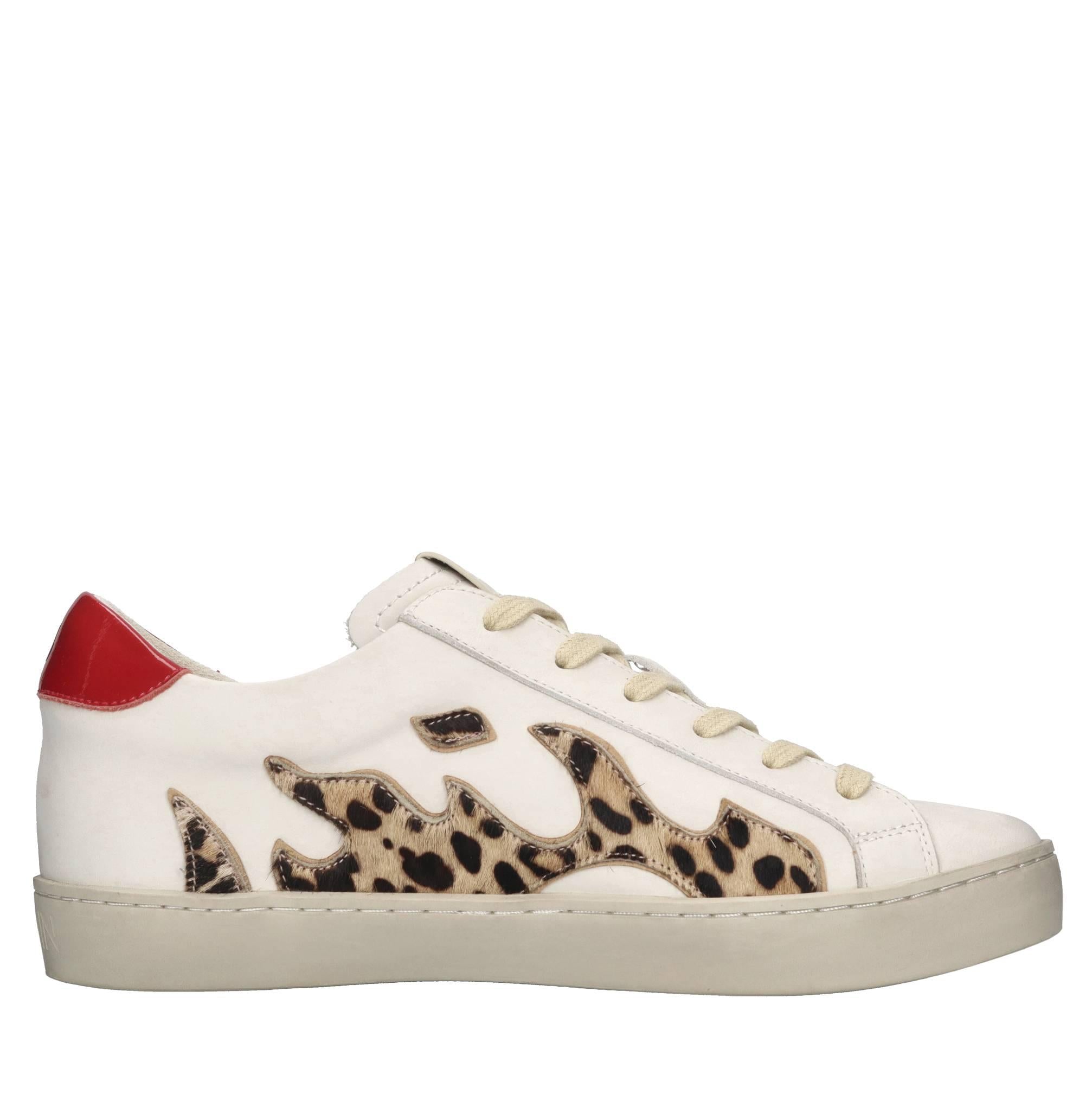 100136GM V25BIANCO-LEOPARDATO-ROSSO GAMIN