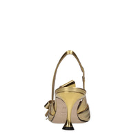 Décolleté slingback in pelle 