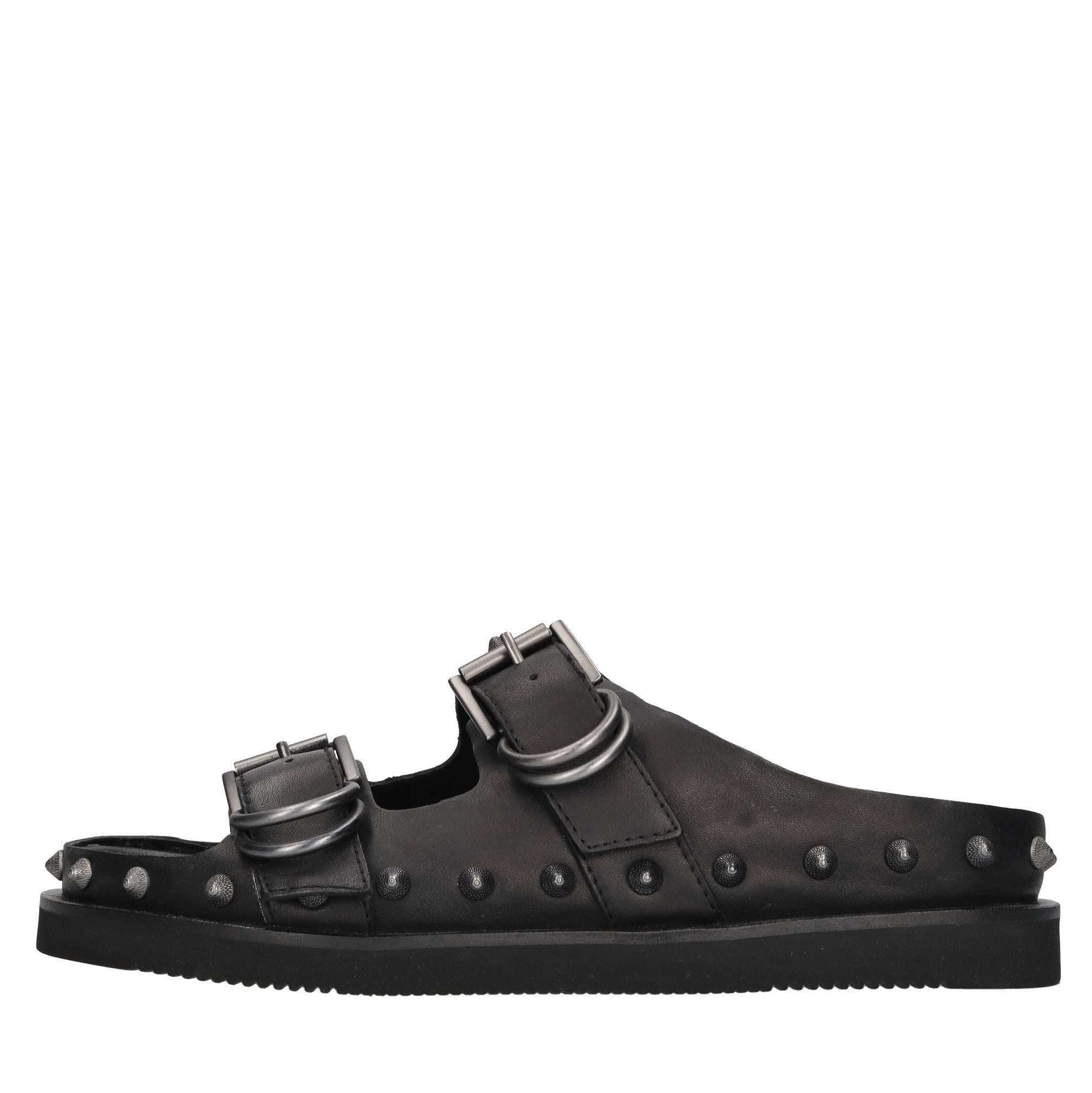 Mules in pelle 