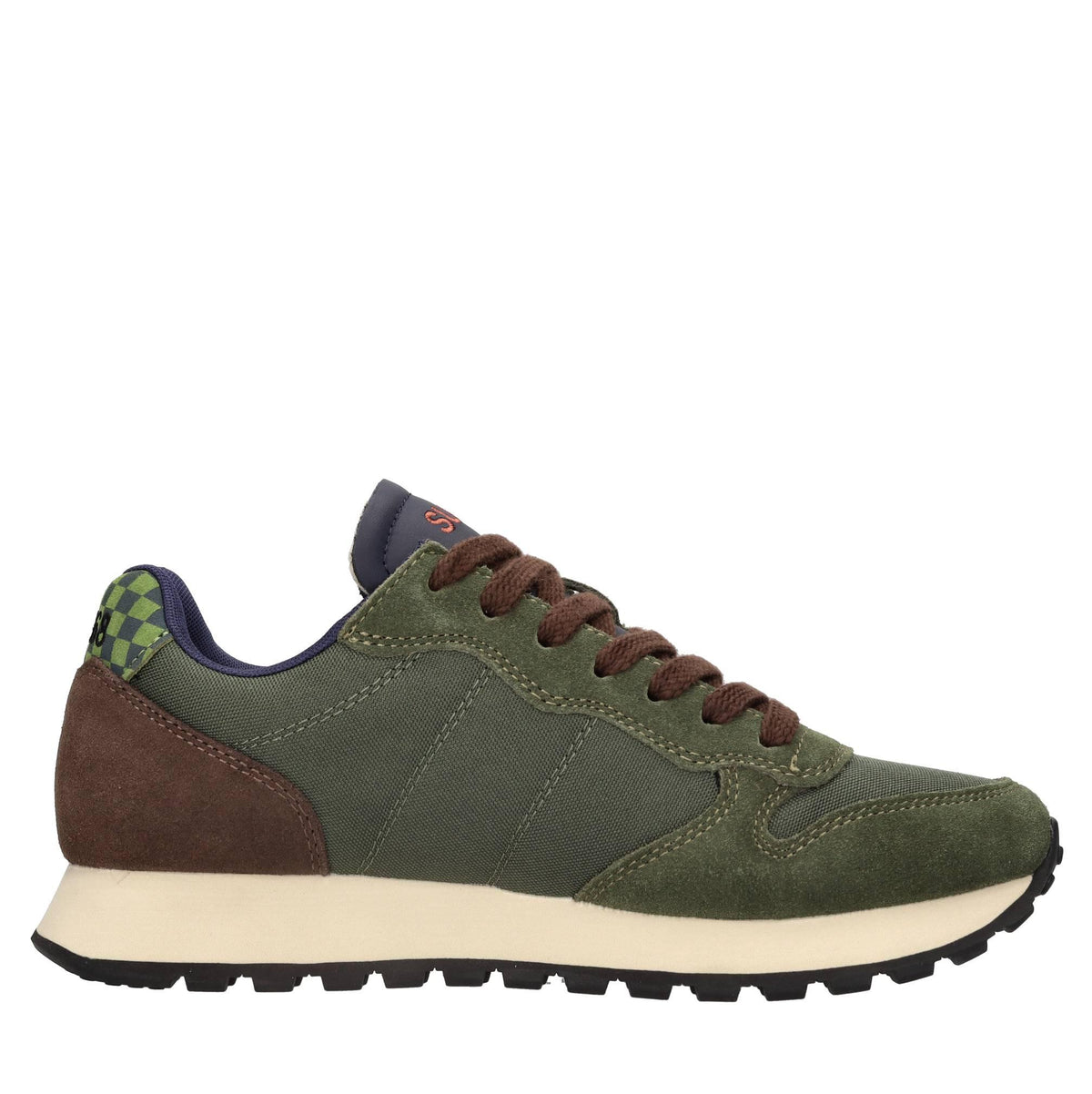 Sneakers modello Z44117 SUN68 in pelle scamosciata e tessuto traspirante 