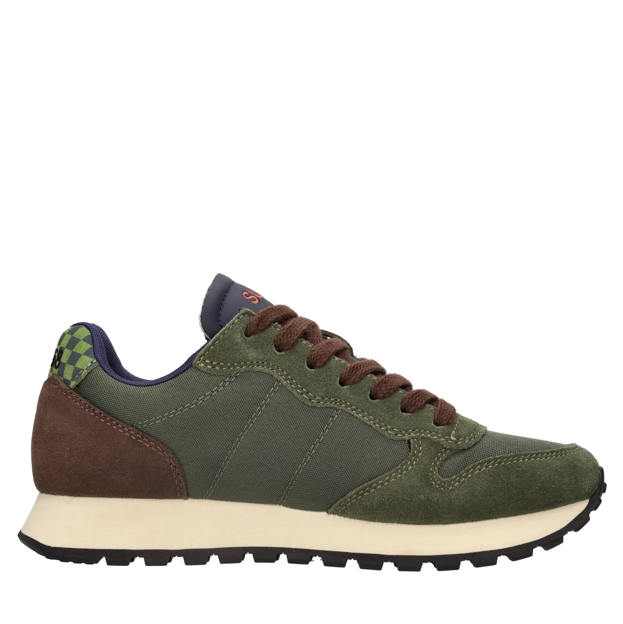 Sneakers modello Z44117 SUN68 in pelle scamosciata e tessuto traspirante 