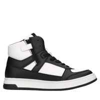 Sneakers in ecopelle e tessuto 