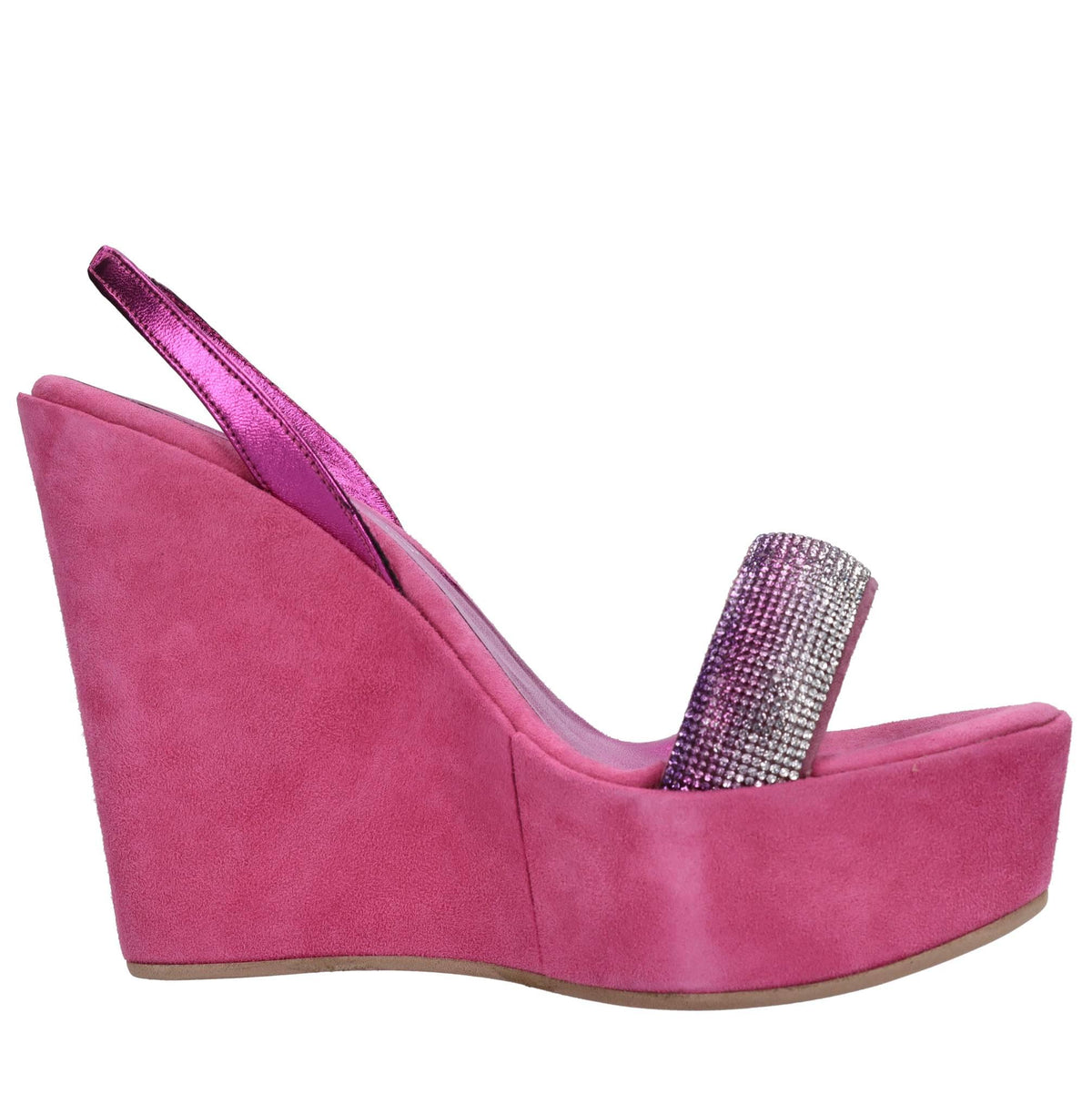 Sandali in ecopelle e strass 