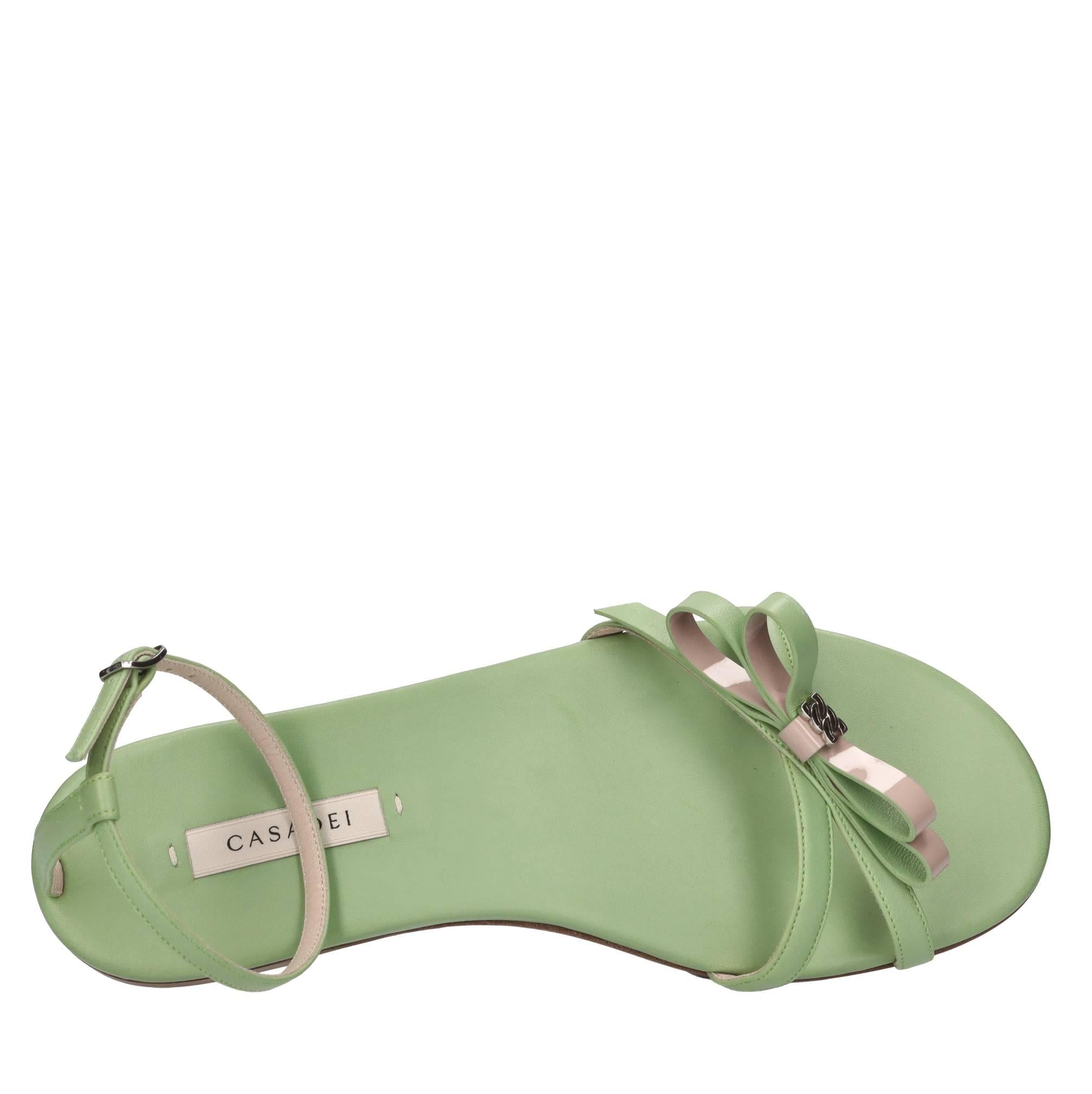 Sandali flat Minorca in pelle 