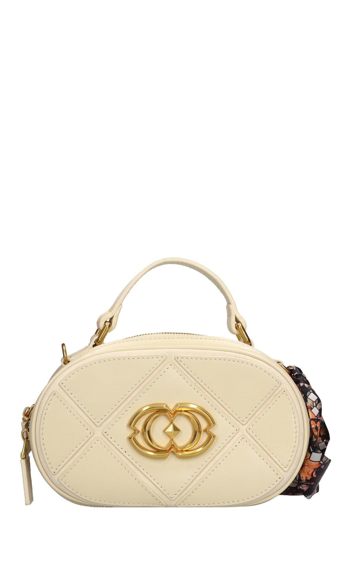 Borsa Cnosso Oval in pelle 