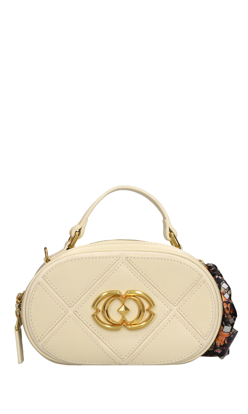 Borsa Cnosso Oval in pelle 