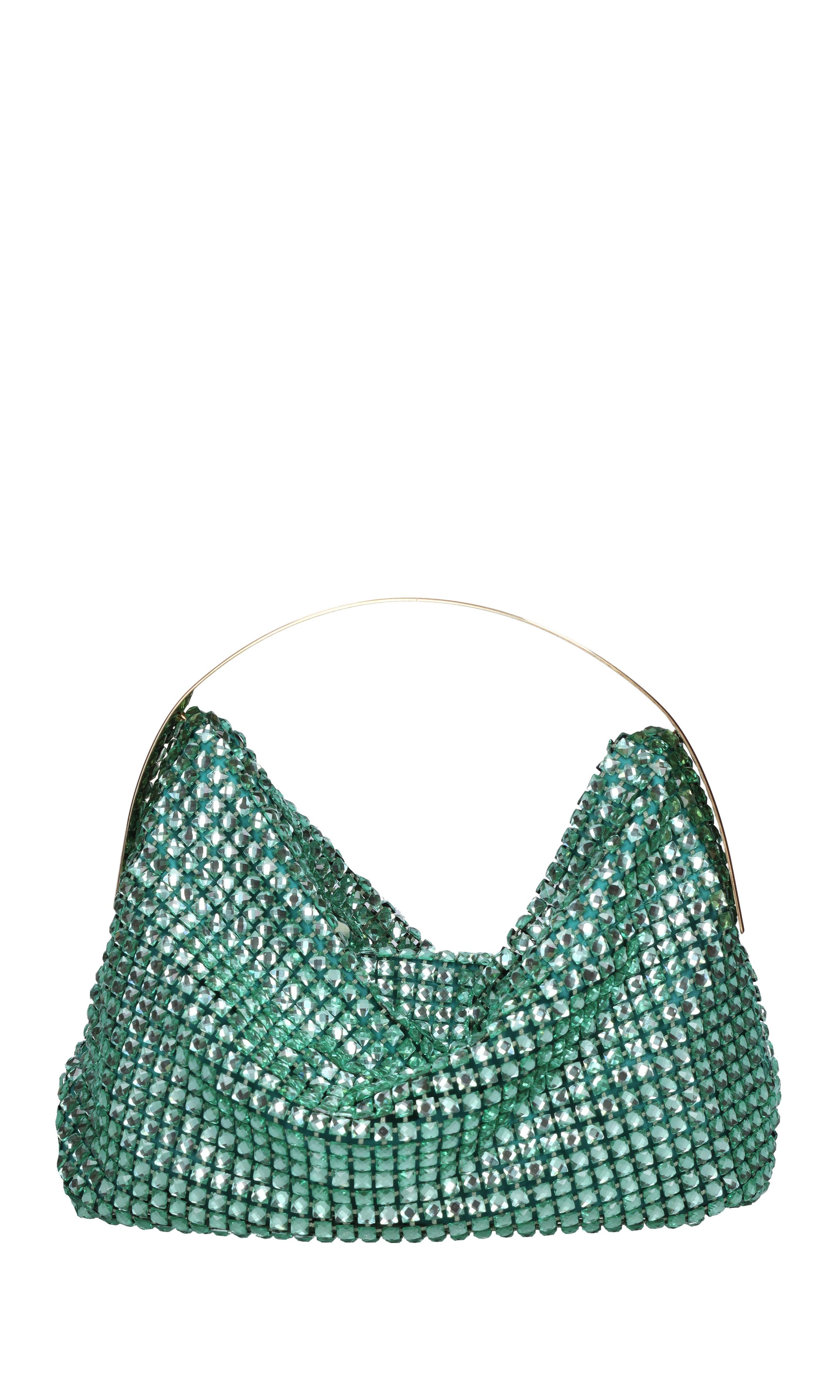 Borsa modello CLO in tessuto e strass 