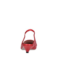 Décolleté slingback in pelle 