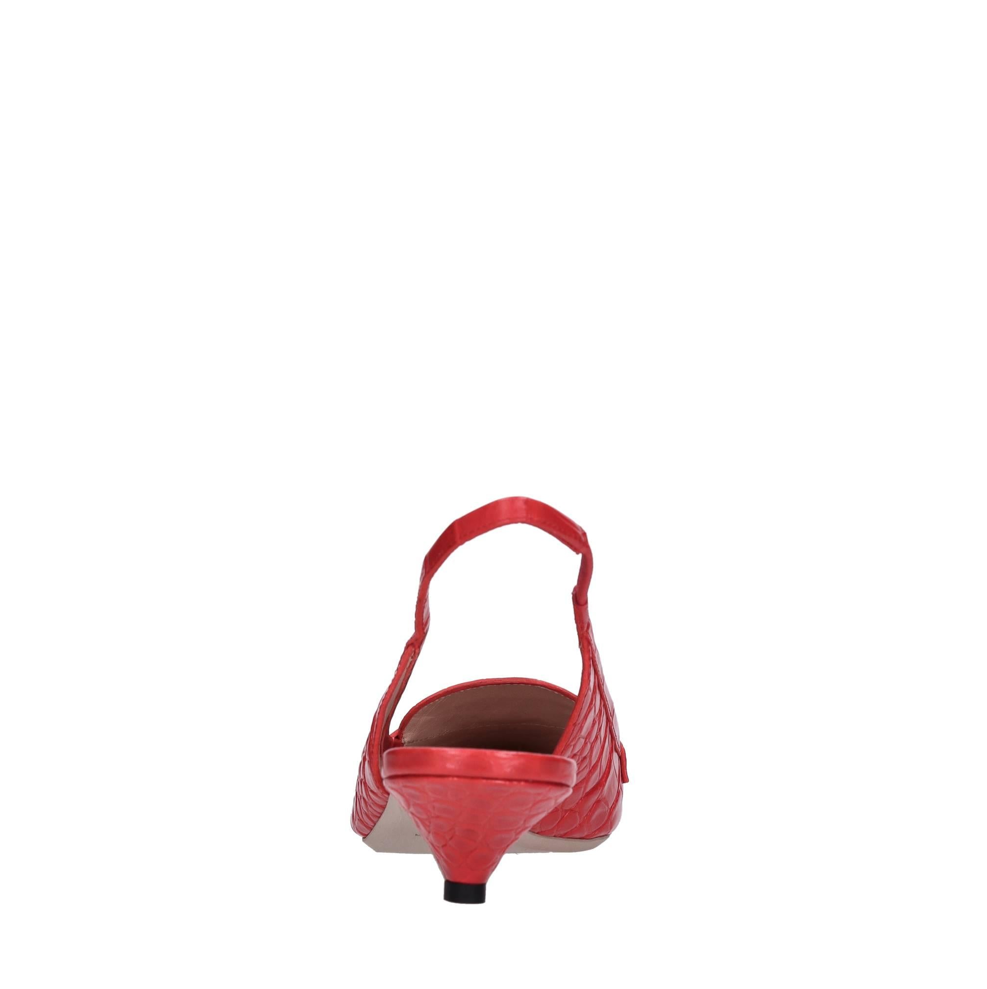 Décolleté slingback in pelle 
