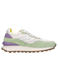 Sneakers in camoscio,pelle e tessuto 