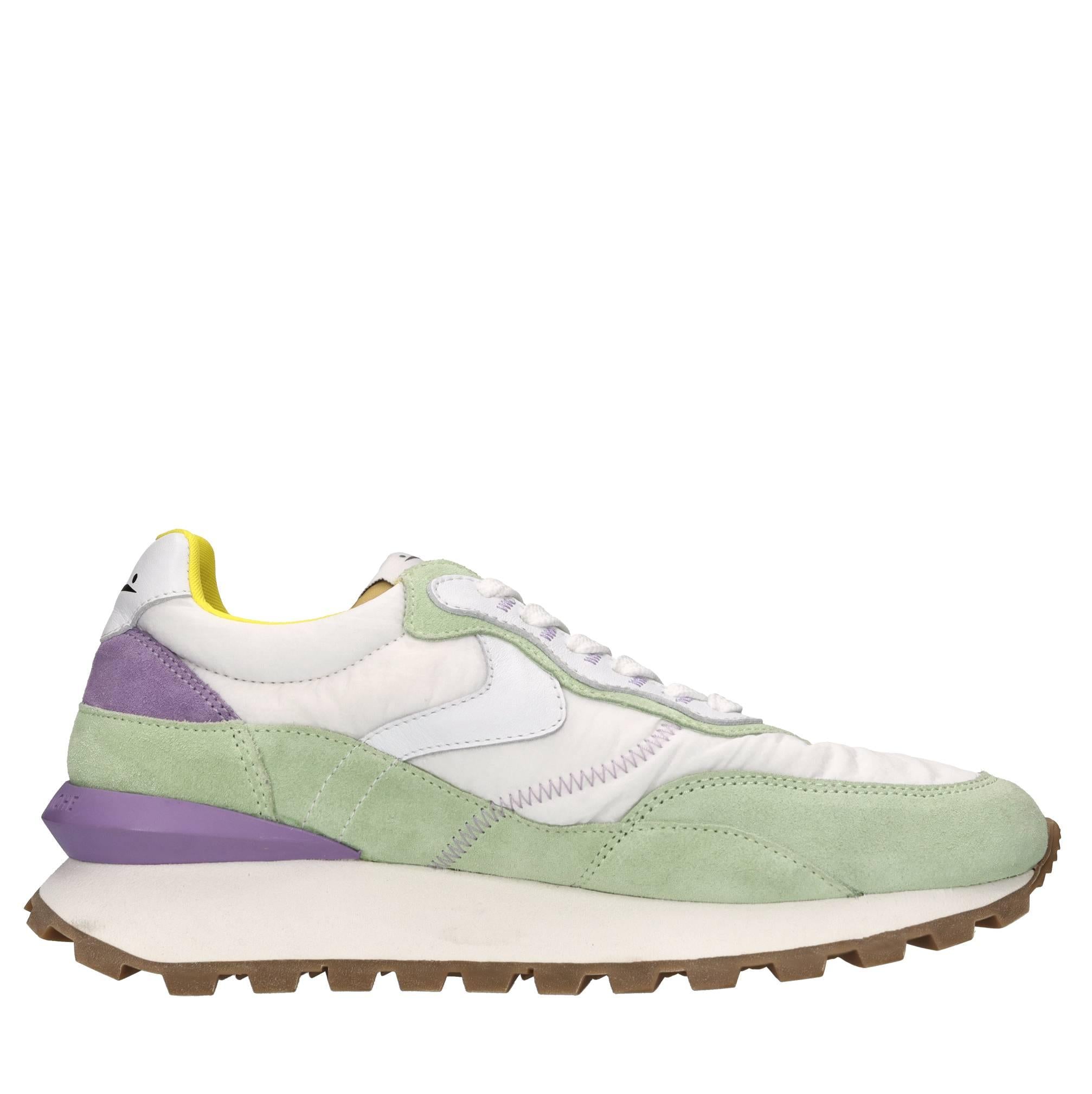 Sneakers in camoscio,pelle e tessuto 