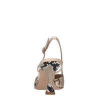 Décolleté slingback in pelle 