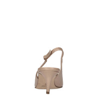Décolleté slingback in pelle 