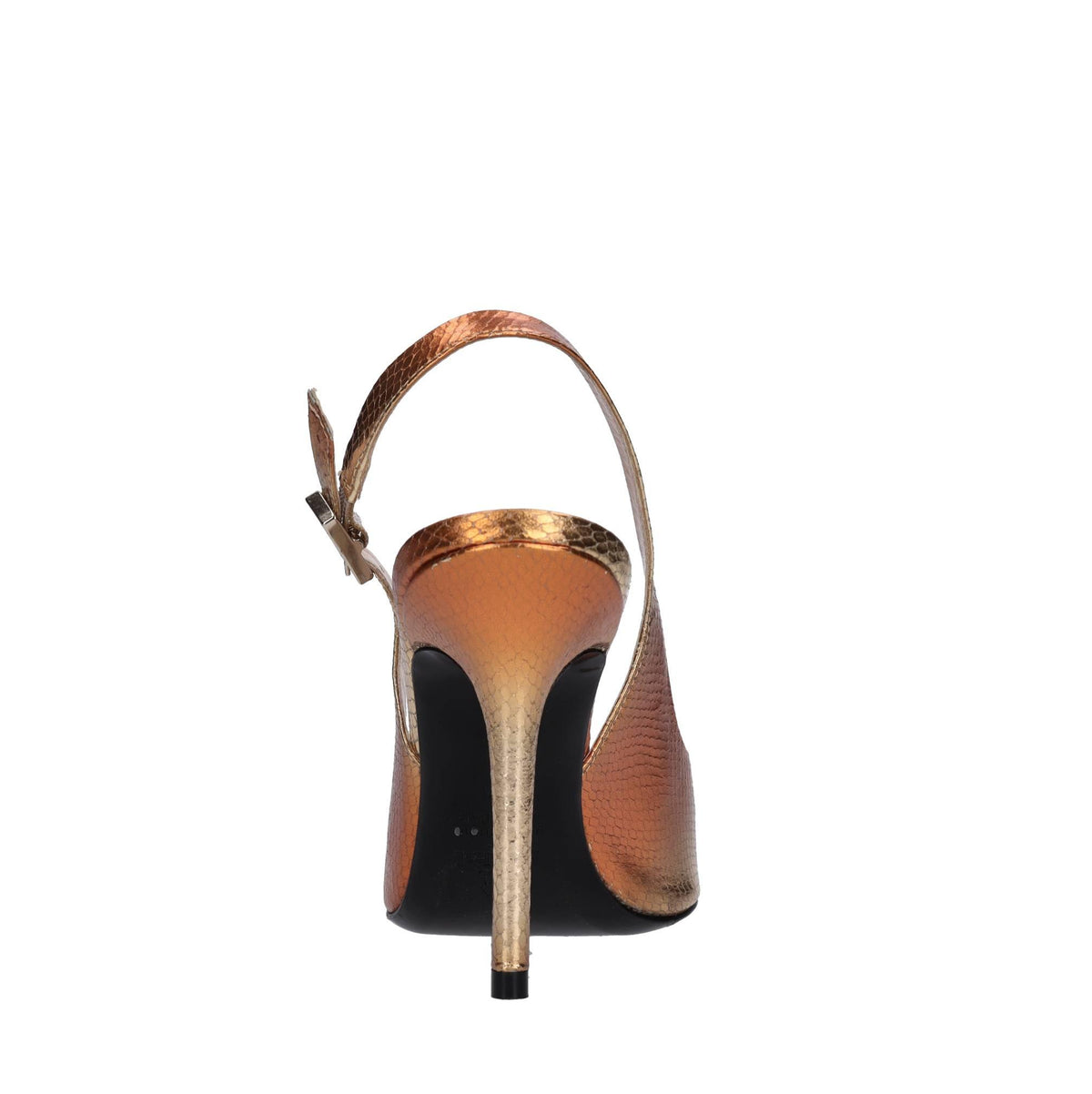 Décolleté slingback in pelle 