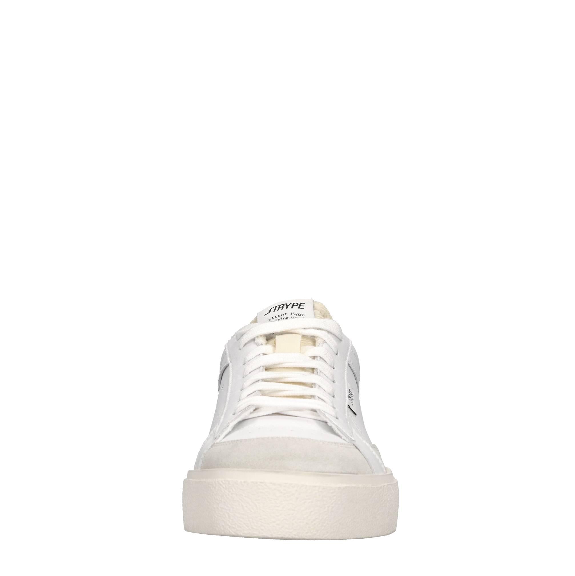 Sneakers in pelle e tessuto 