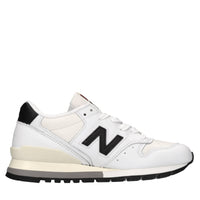 Sneakers in pelle e tessuto 
