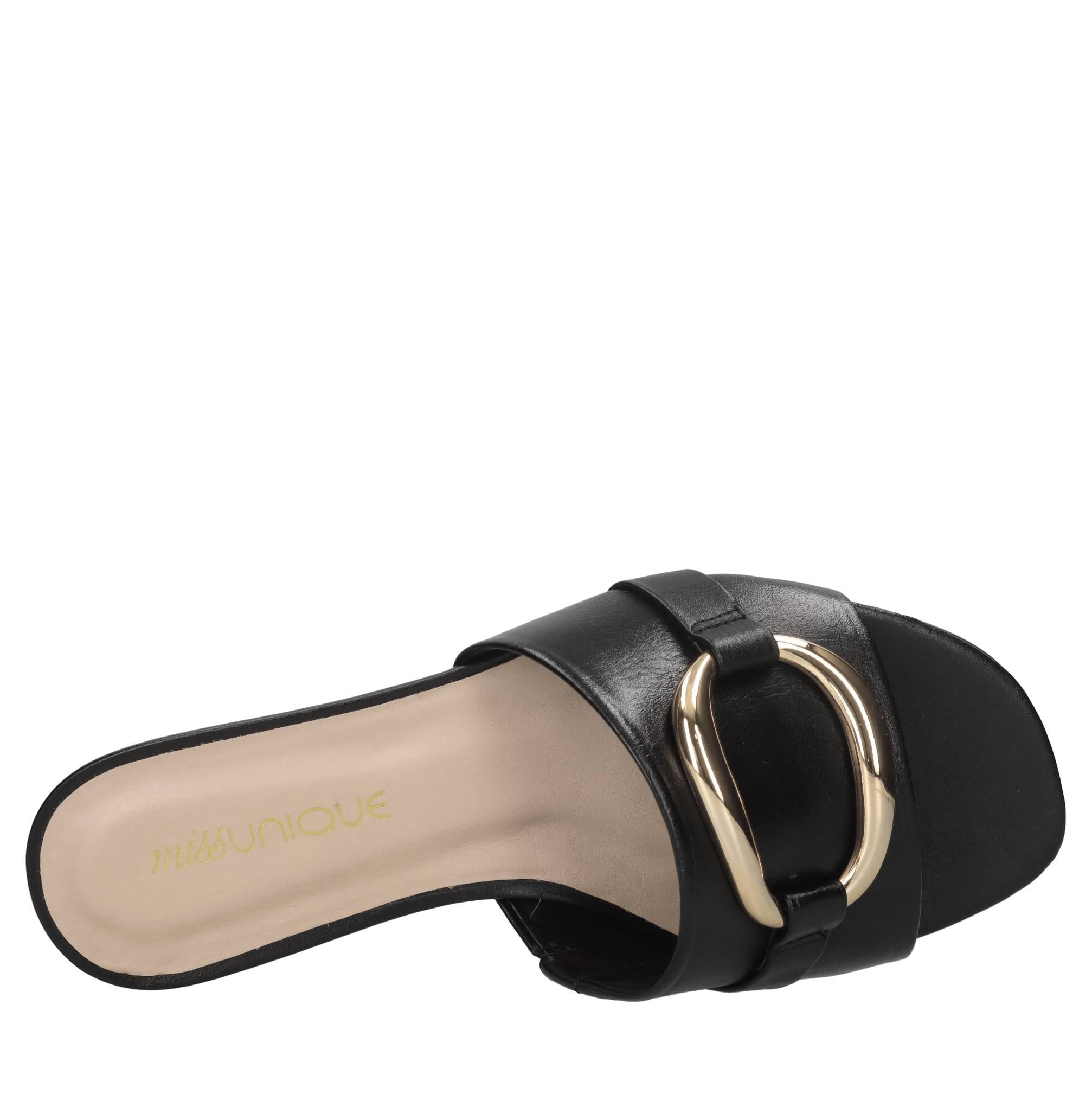 Mules in pelle 