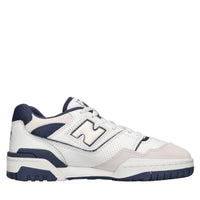 Sneakers in pelle e tessuto 